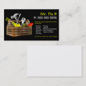 Het oude Visitekaartje van de Handyman van de Repa (Voorkant / Achterkant)