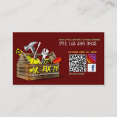 Het oude Visitekaartje van de Handyman van de Repa (Voorkant)