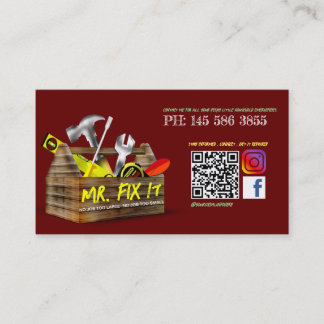 Het oude Visitekaartje van de Handyman van de Repa