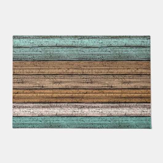 Het oude Weathered Planten Pattern Deurmat (Voorkant)