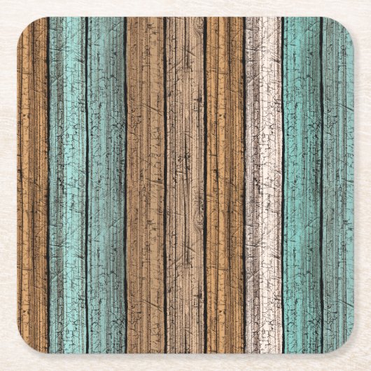 Het oude Weathered Planten Pattern Kartonnen Onderzetters (Voorkant)