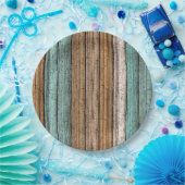 Het oude  Weathered Planten Pattern Papieren Bordje (Feest)