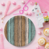 Het oude  Weathered Planten Pattern Papieren Bordje (Feest)