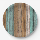 Het oude  Weathered Planten Pattern Papieren Bordje (Voorkant)