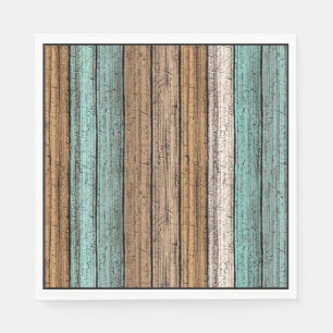 Het oude  Weathered Planten Pattern Servet