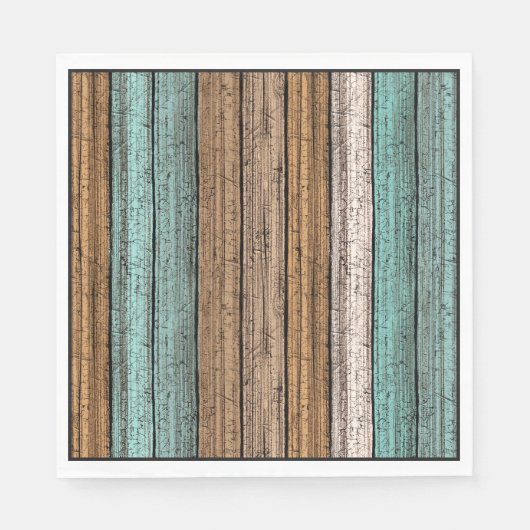 Het oude Weathered Planten Pattern Servet (Voorkant)