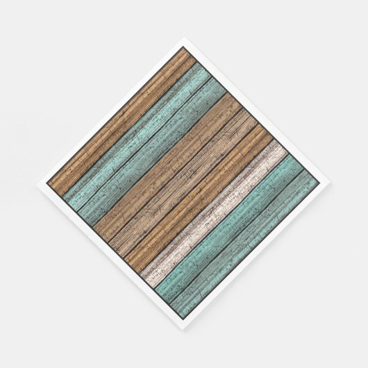 Het oude  Weathered Planten Pattern Servet (Hoek)