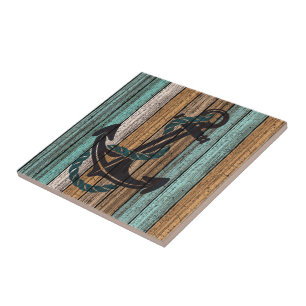 Het oude  Weathered Planten Pattern Tegeltje