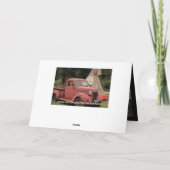 Het oude Wenskaart van de Vrachtwagen en van het Kaart (Achterkant)