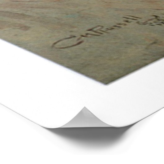 Het oude Westen binnen zonder het weten van Kunst  Poster (Hoek)