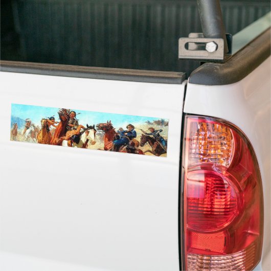 Het Oude Westen Bumpersticker (Op Truck)