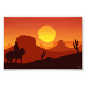 Het oude westen foto afdruk (Voorkant)