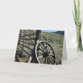 Het oude Wiel van de Wagen van het Westen Kaart