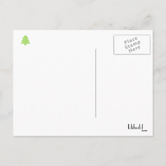 Het ouderwetse Briefkaart van de Kerstman (Achterkant)