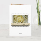 Het ouderwetse vintonijnse huwelijksontwerp notitiekaartje (Achterkant)