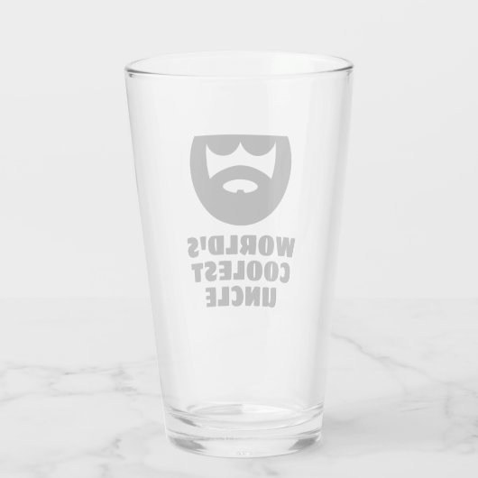 Het oudste cadeau van oom grappig bierglas ter wer glas (Achterkant)