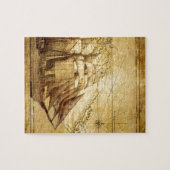 Het oudste Wereldkaart schip Legpuzzel (Horizontaal)