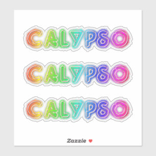 Het overdrukplaatje van de calypso sticker