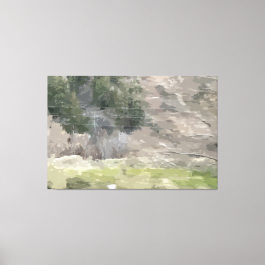 Het overgaan van de Groene Verrekte Druk van het C Canvas Afdruk (Voorkant)