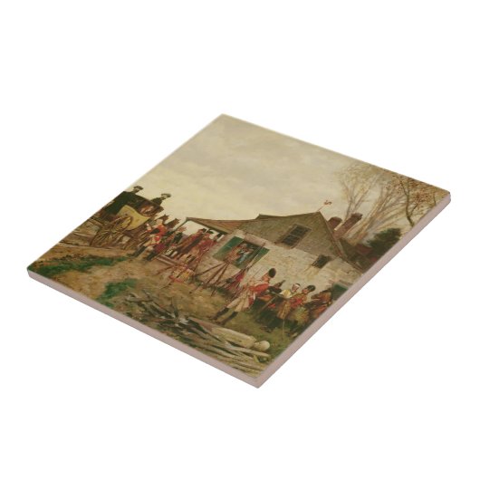 Het overgaan van de Post Tegeltje (Zijkant)