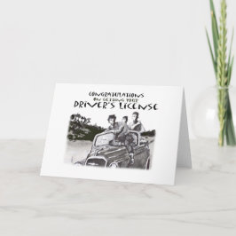 het overgaan van drijftest, gelukwensen kaart