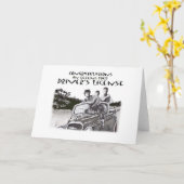 het overgaan van drijftest, gelukwensen kaart (Gele Bloem)