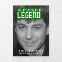 Het overgaan van een legende groene de dienst van 