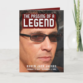 Het overgaan van een legende het programma van de 