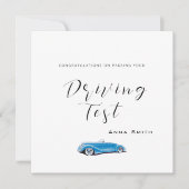 Het overgaan van uw rijtest Persoonlijke kaart van (Voorkant)