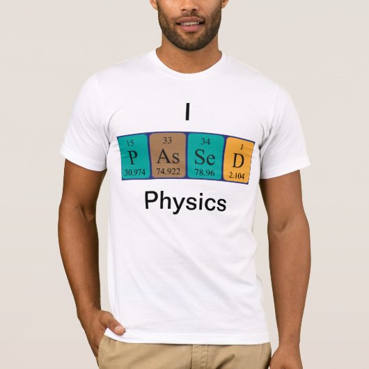 Het overgegaane shirt van de fysica periodieke lij (Voorkant)