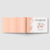 Het Overladen Versierd Satijn Guestbook van de Gastenboek (Volledig)