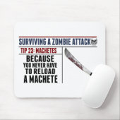 HET OVERLEVEN VAN EEN ZOMBIE-AANVAL; MACHETES MUISMAT (Met muis)