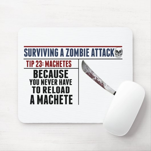 HET OVERLEVEN VAN EEN ZOMBIE-AANVAL; MACHETES MUISMAT (Met muis)