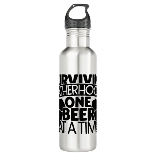Het overleven van vaderschap één bier per keer waterfles (Voorkant)
