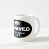 Het overlevende orkaanseizoen 2018 koffiemok (Voorkant rechts)