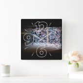 Het overschrijden van online grenzen vierkante klok (Huis)