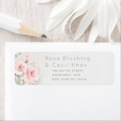 Het overslaan van Rozen het Etiket van het Adres v (Insitu)