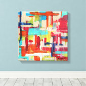 Het Oversteeksel 12x12 Gewikkeld Canvas Afdruk (Insitu (Houten vloer))