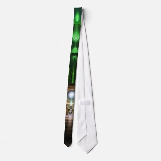 Het overwegen van Oz Fractal Stropdas Enig Patroon (Achterkant)