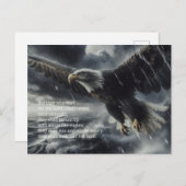 Het overwinnen van het Storm Jesaja 40:31 Briefkaart (Voorkant / Achterkant)