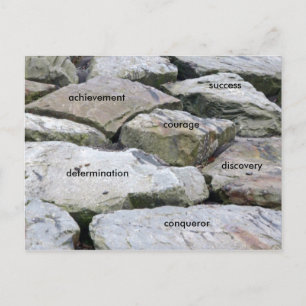 Het overwinnen van hindernissen! briefkaart