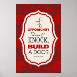 Het overwinnen van hinderpalen motiveert Citaat Poster