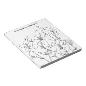 Het Overzicht van de Bloemen van Lily van de Ketti Notitieblok (Schuin)