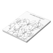 Het Overzicht van de Bloemen van Lily van de Ketti Notitieblok (Linkerzijde)
