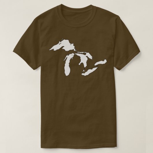 Het overzicht van de Grote Meren T-shirt (Design voorkant)