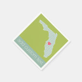 Het Overzicht van de Kaart van de Staat van Florid Servetten (Hoek)