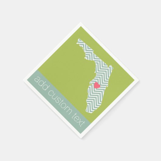 Het Overzicht van de Kaart van de Staat van Florid Servetten (Hoek)