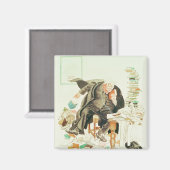 Het overzicht van de satirische Cartoon van Sanity Magneet (Voorkant / Achterkant)