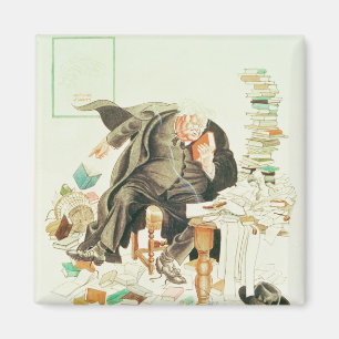 Het overzicht van de satirische Cartoon van Sanity Magneet