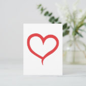 Het Overzicht van het hart Briefkaart (Staand voorkant)